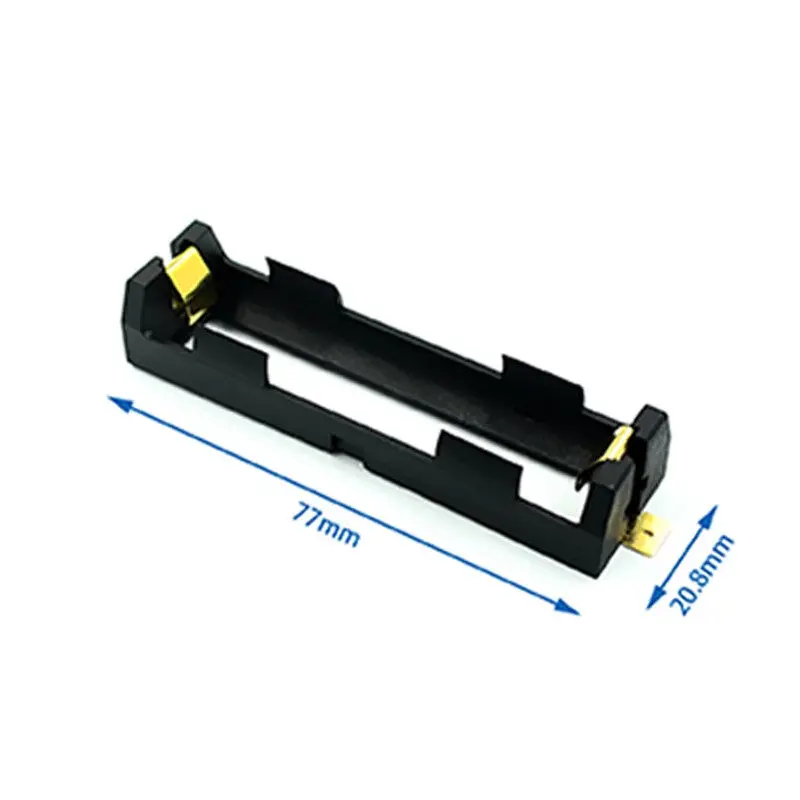 2pcs 18650 SMT Battery Holder 1x2x3x4x 18650 SMD Battery Box Storage Case Container Power Bank With Bronze Pins Rechargeable view 2