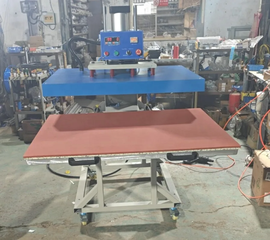 【2026】آلة الضغط الحراري الهوائية بمحطة واحدة للقمصان (50*70 سنتيمتر/60*80 فولت/70*90 سنتيمتر/80*100 سنتيمتر/100*120 سنتيمتر اختياري #4