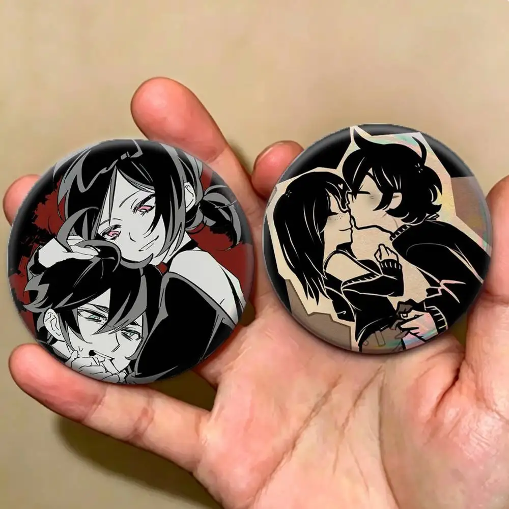 CCOL The Coffin of Andy and L-Leyley  Badges Creative Tinplate Button PinsBrooch Badge Clothes Backpack