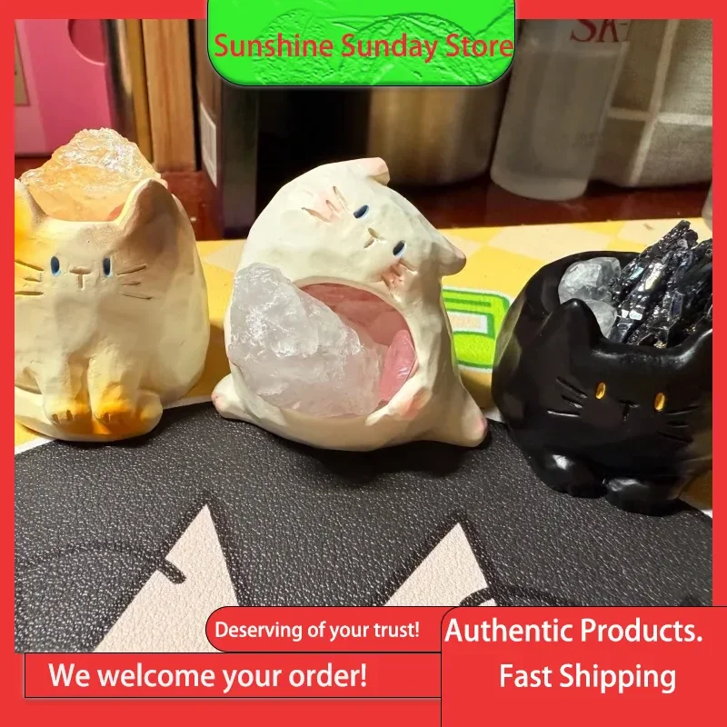 

Натуральные животные Pal, хрустальная глухая коробка, необработанные кристаллы, мини-фигурки, креативные модные хрустальные украшения, подарки на день рождения для девочек