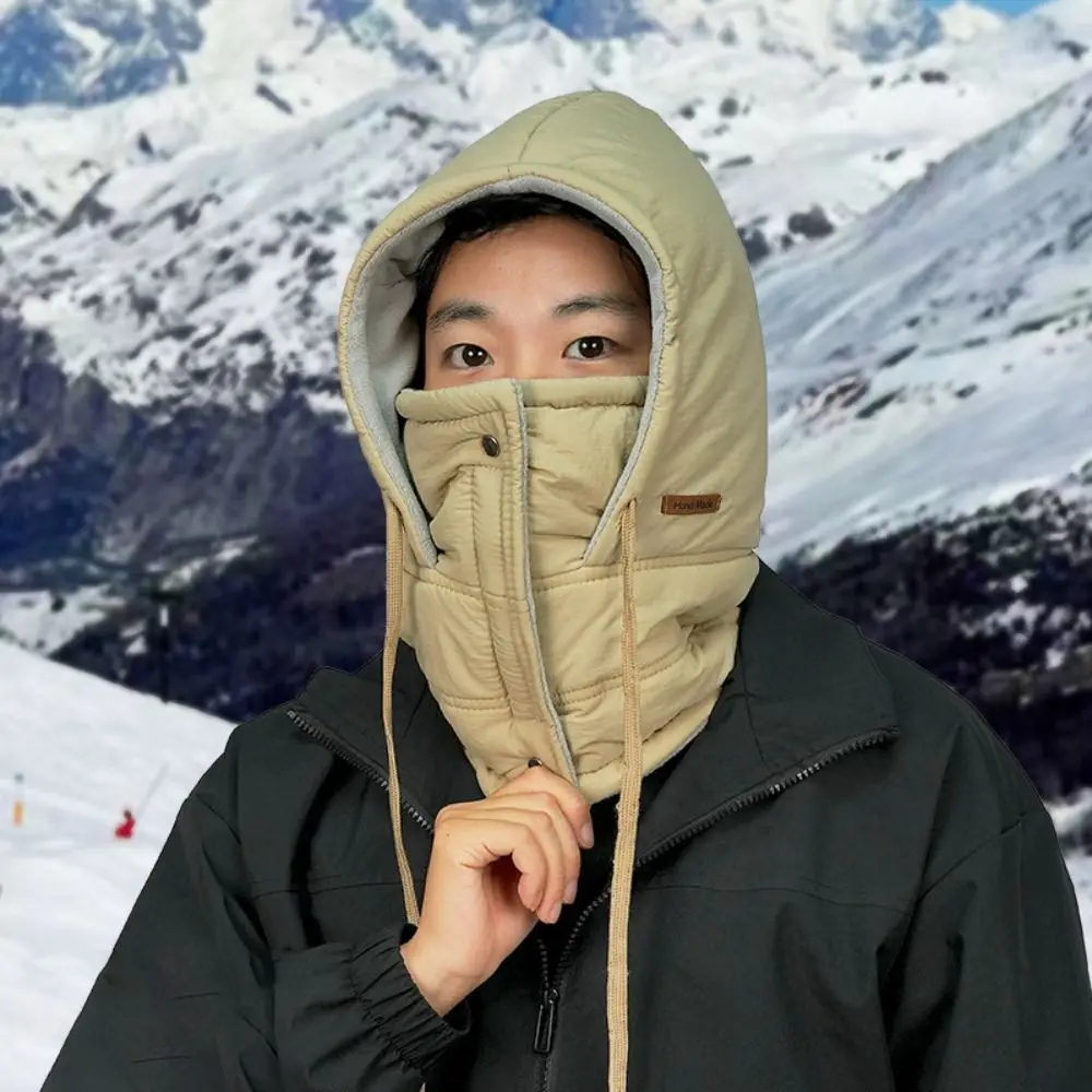 

Keep Warm 3-in-1 Winter Cycling Hat Cold Resistant Head Cover Warm Scarf Face Mask Neck Protection Thickened Lei Feng Hat Skiing