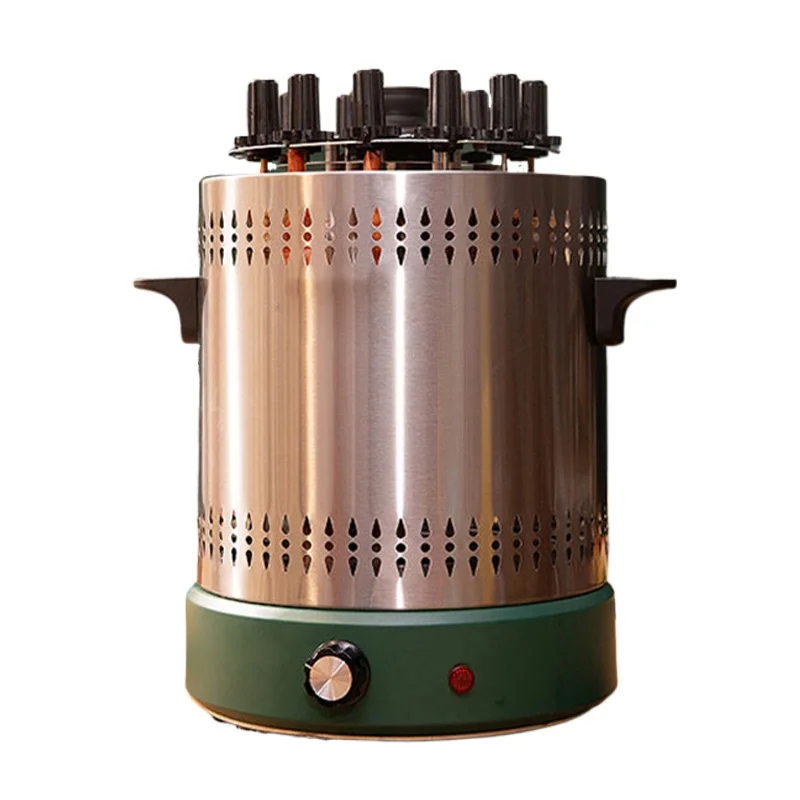 

12V Electric BBQ Grill - Portable Rotisserie & Kebab Machine (Smokeless, Automatic Rotation, for RV/Household, 220V Compatible)​