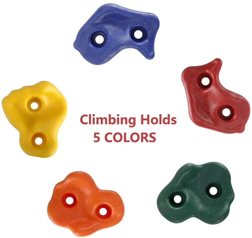 Rock Wall Climbing Holds Screw Accessories for Kids Indoor Outdoor Playground Play Set Slide Accessories with Mounting Hardware