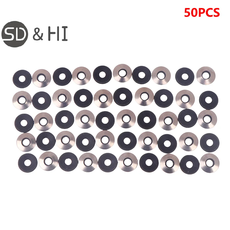 50PCS Composite Waterproof Gasket Stainless Steel Anti-loose Anti Slip Washer Drill Tail Screw Roofing Washers M4.2/4.8/5.5/6.3