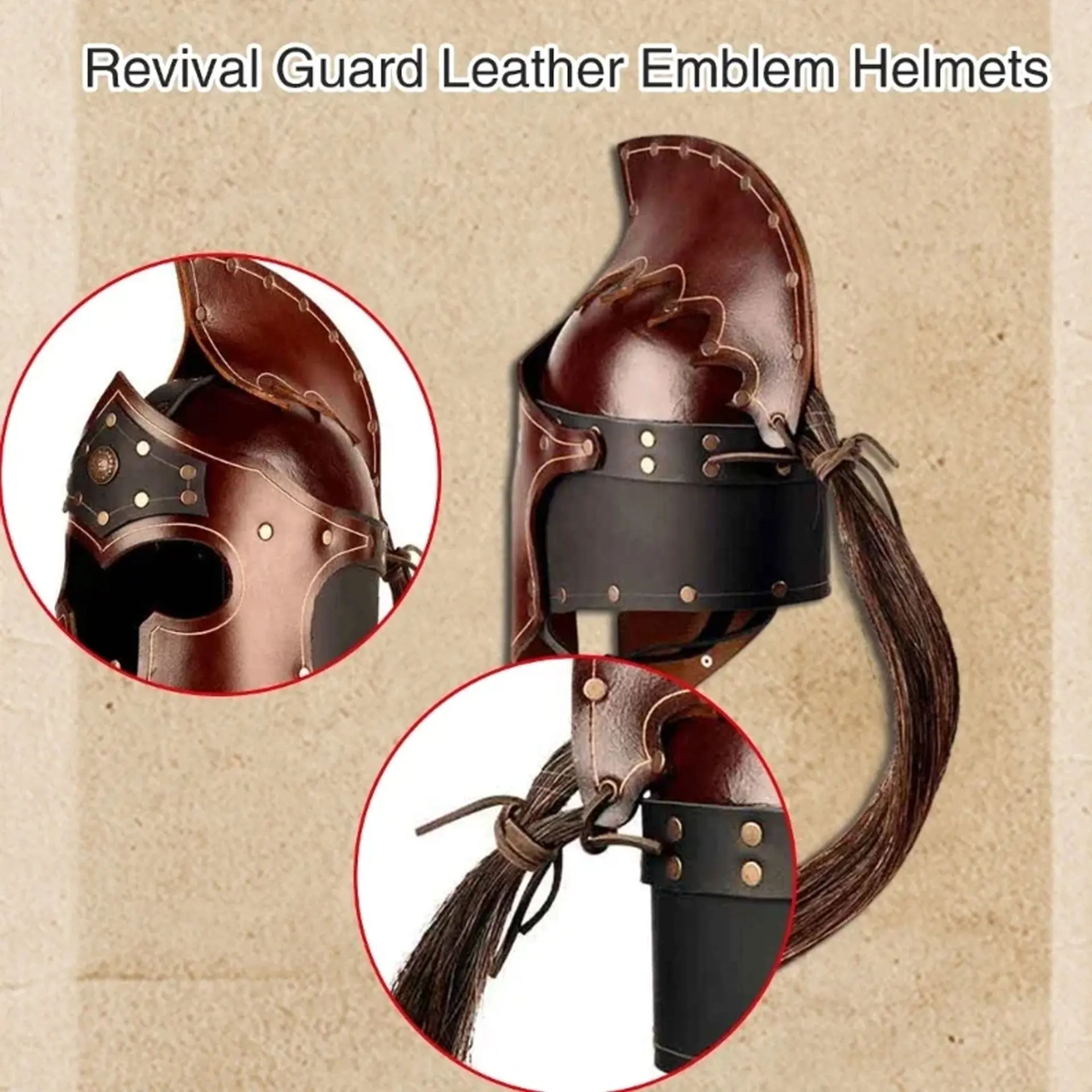 Warrior Gladiator Helmets Halloween Cosplay Medieval Renaissance Imperial Guard Costume Movie Character Mask Adult Kid Helmet view 4