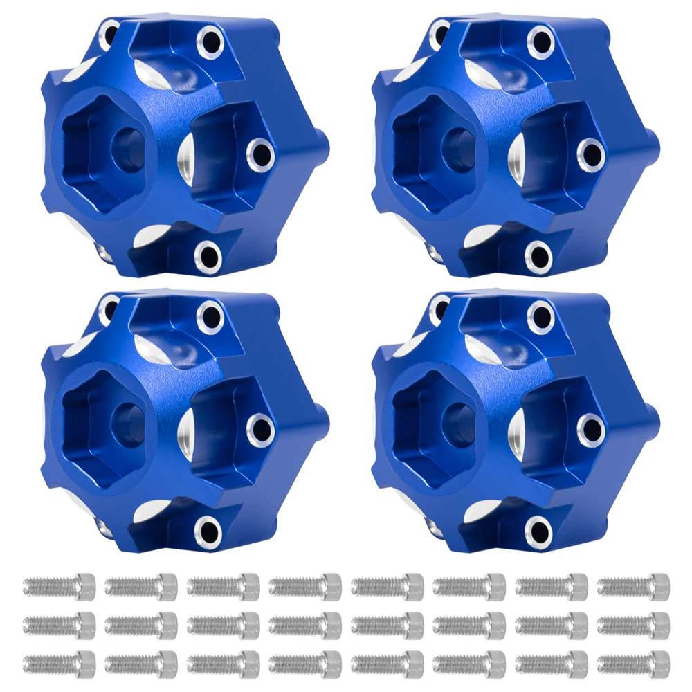 

RC Car 4 Pcs Aluminum 6x30 to 12mm Hex Adapter for 1/10 Pro-Line Racing PRO633701 PL28 MX28 Upgrade Parts