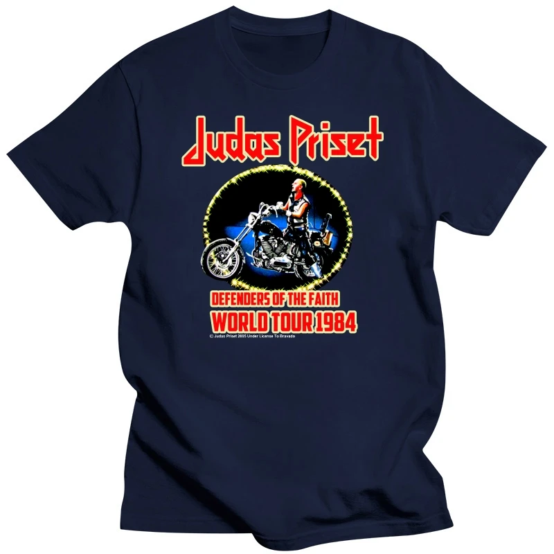 T-Shirt Concert Judas Priest World Tour 1984 We're Back Kicking Ass Rock&Roll T Shirt Men Short Sleeve Funny TOP TEE