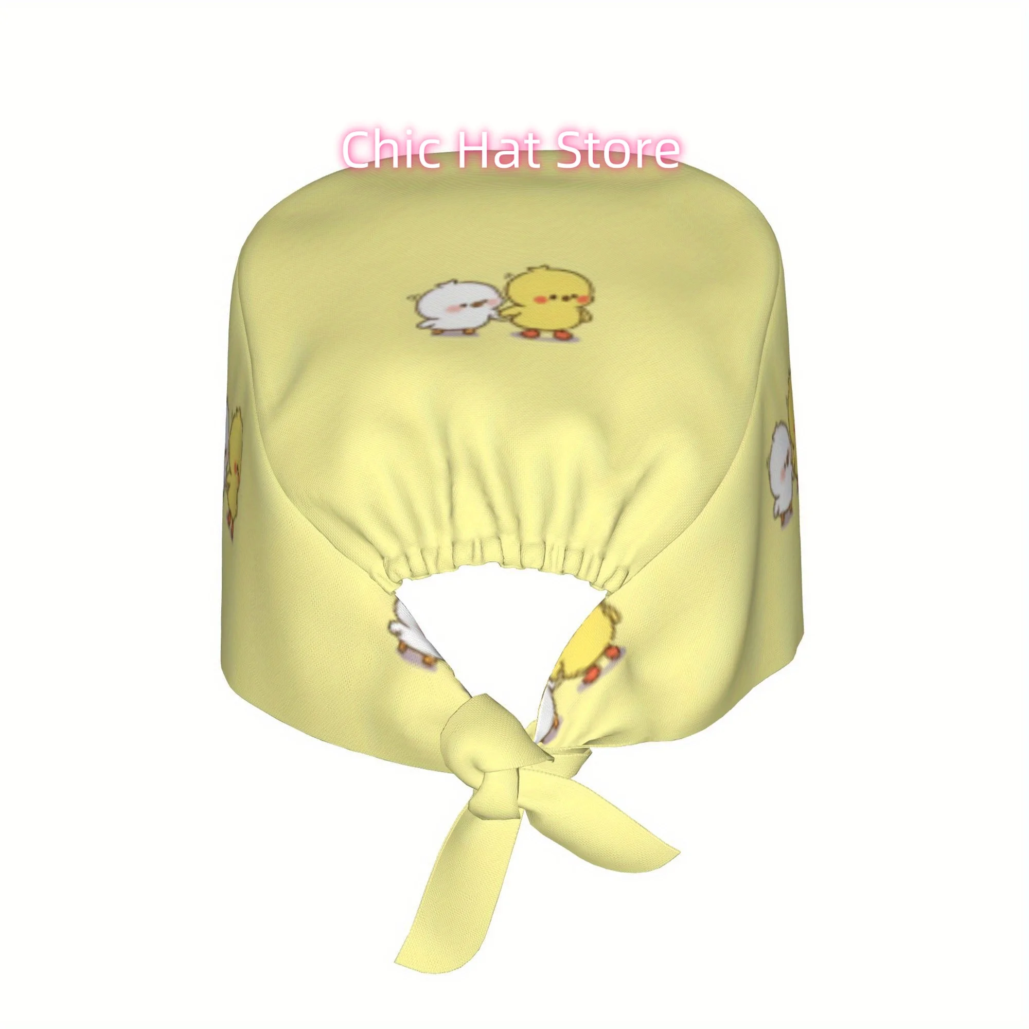 1pc of Unisex Stylish Printed Work Cap - a Lightweight Adjustable Skull Cap with a Tie-Back Design, Suitable for Nurses And As a