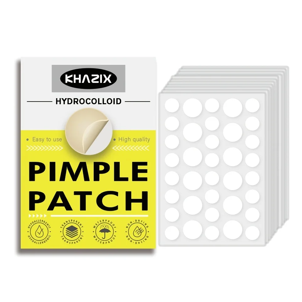 36 pcsCount Invisible Hydrocolloid Acne Patches - Blemish and Pimple Concealer Stickers for Face, Quick Fix for Breakouts,.