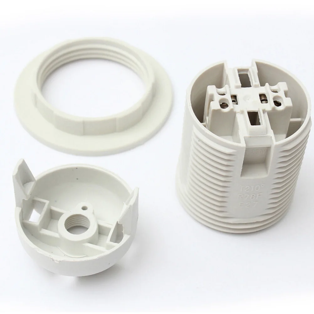 1 قطعة ES E27 M10 ضوء لمبة حامل مصباح 250 فولت عاكس الضوء طوق الإضاءة قلادة المقبس المسمار 2 ألوان #6