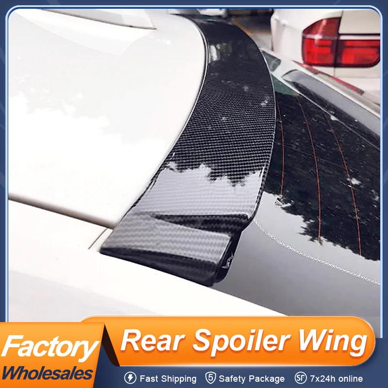 

For BMW 3 Series F30 318i 320i 320d 330d M340d 12-19 Rear Window Roof Trunk Lid Car Spoiler Wing ABS Black Carbon Exterior Parts