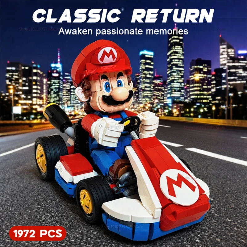 

2025 New 1972 PCS Racing Car Building Blocks Set Educational DIY Bricks Toy for Kids Adults Birthday Christmas Gift and Decorati