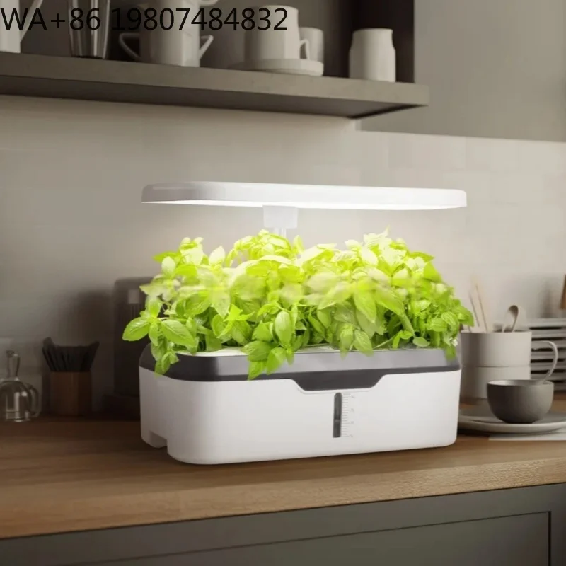 12 Pod Height Adjustable Mini Herb Soilless Grow Kit Timing Full Spectrum LED Light Auto Circulation Hydroponic Gear For