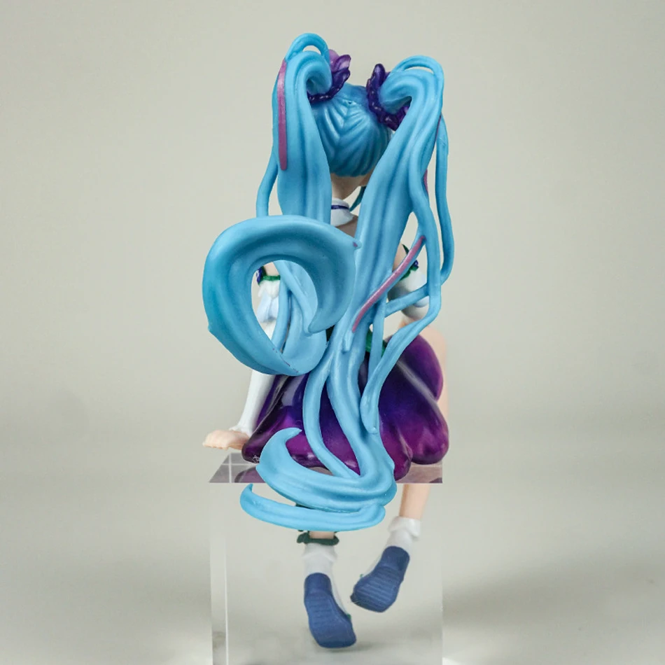 Figurka Anime Hatsune Miku 13 cm, Stopery do Nudli, Figurka Akcji Wróżki z Kwiatami Miku, Model Kolekcjonerski z PVC, Ozdoba, Zabawki, Prezent na Urodziny