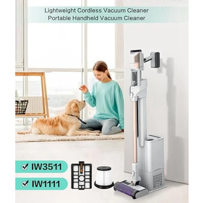 JDZD IW3511/ IW1111 ตัวกรอง HEPA เปลี่ยนสําหรับ Shark IW1111 Detect Pro น้ําหนักเบาไร้สายเครื่องดูดฝุ่น