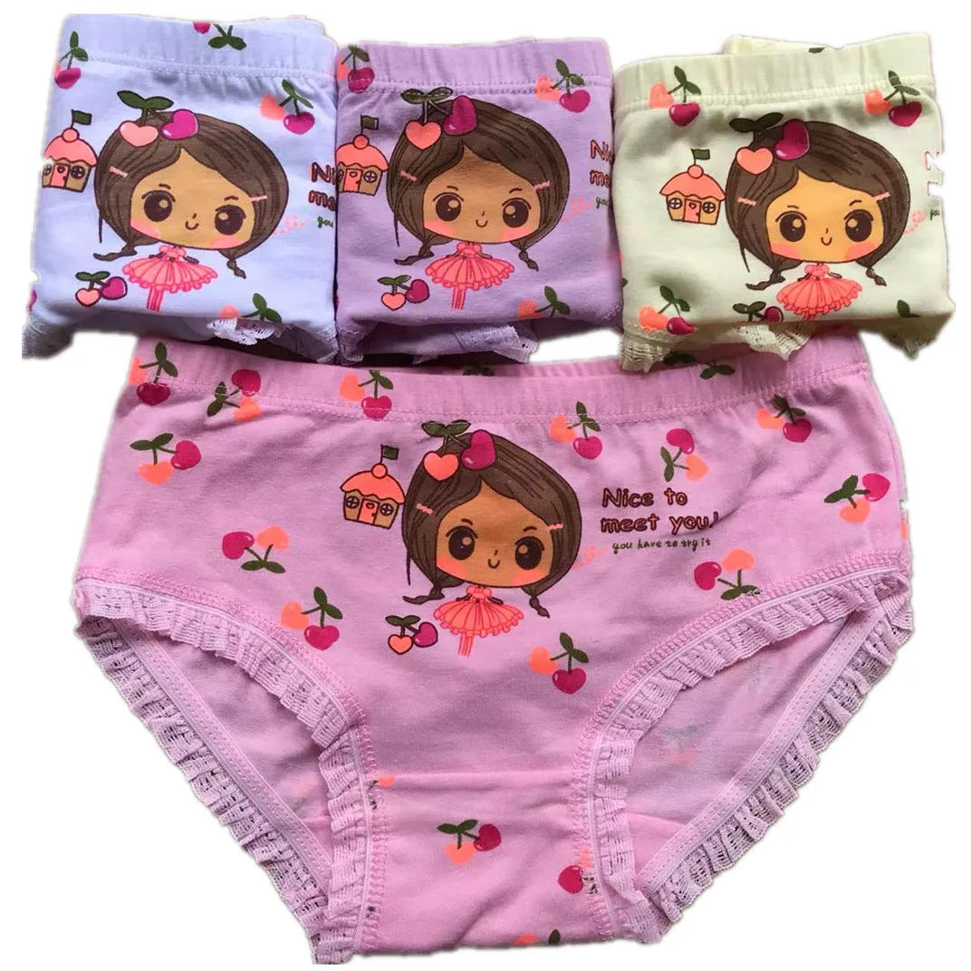 Girl Briefs Boxers Cute Princess Design Children Cotton Underwear Kids Short Panties Bright Prints Soft Underpants Size 2-12T