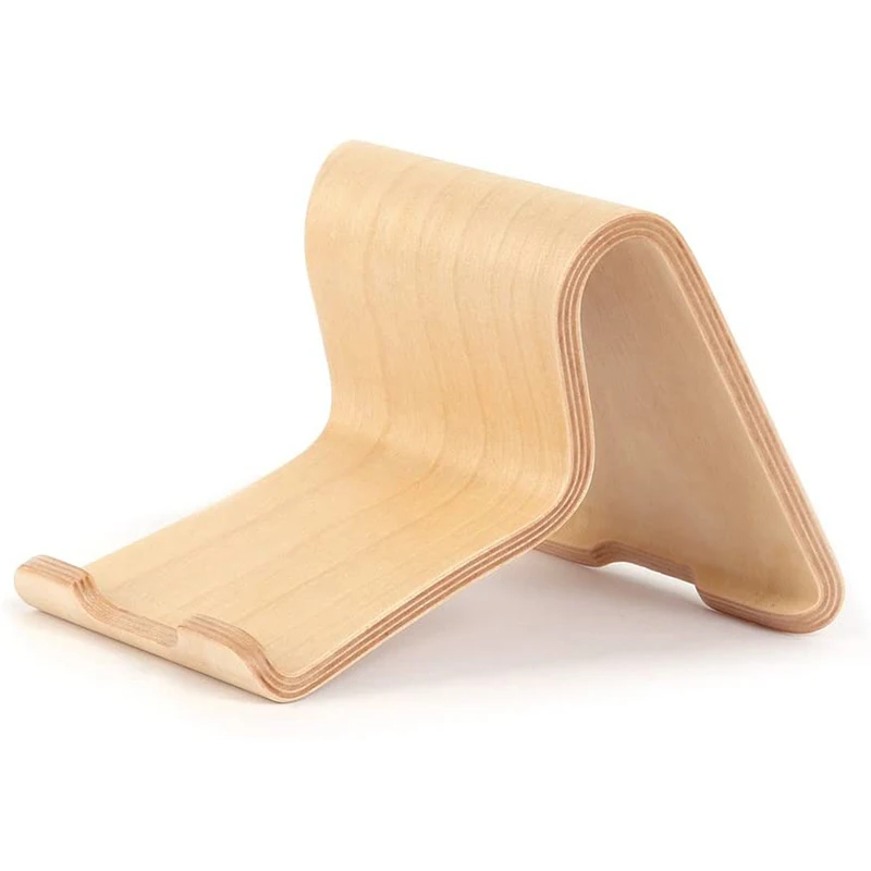 Soporte Universal para teléfono móvil, accesorio de madera de nogal, abedul, tabletas, para iOS y Android