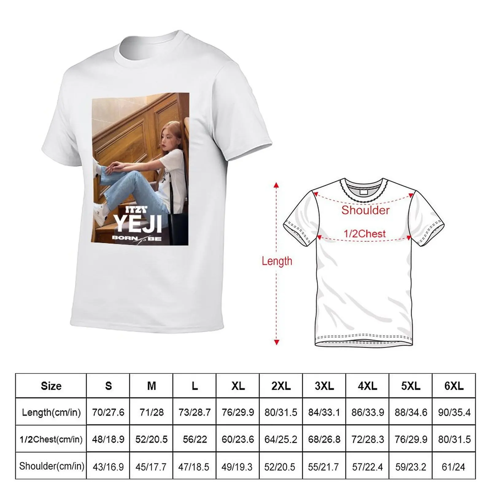 ITZY Yeji T-Shirt t shirts with prints man t shirts for men T-Shirt