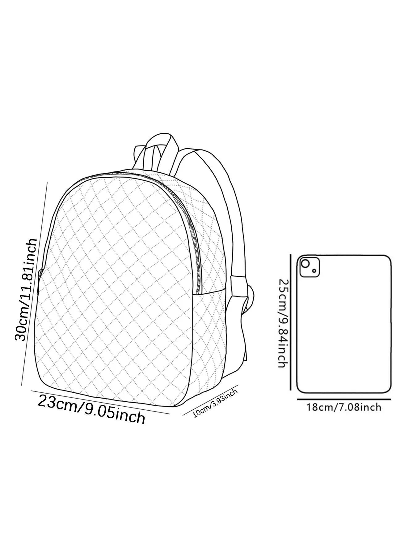 Blossom, Bubbles, повседневный стеганый компактный рюкзак с бриллиантами, подходит для улицы, путешествий, кампуса, подходит для мужчин и женщин