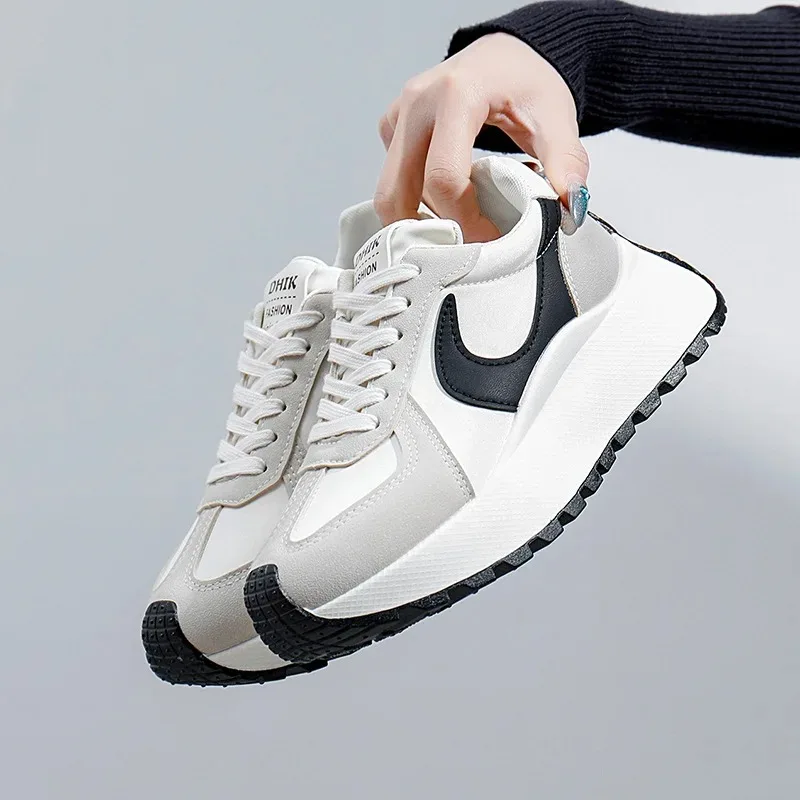 

2026 New Women's Chunky Sneakers Fashion Lace Casual Shoes For Woman Comfort Soft Sole Running Shoes Designer Shoes Zapatillas M