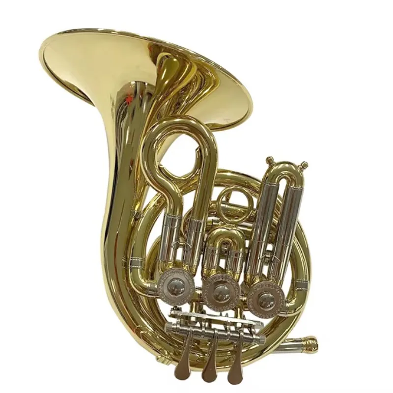 Chinese Factory Hot Selling Yellow Brass Children Mini French Horn