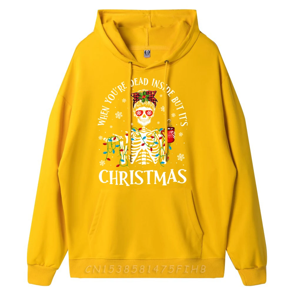 Luces navideñas cuando estás muerto por dentro pero es Camisetas gráficas navideñas Harajuku Camisetas Hombre Impresión