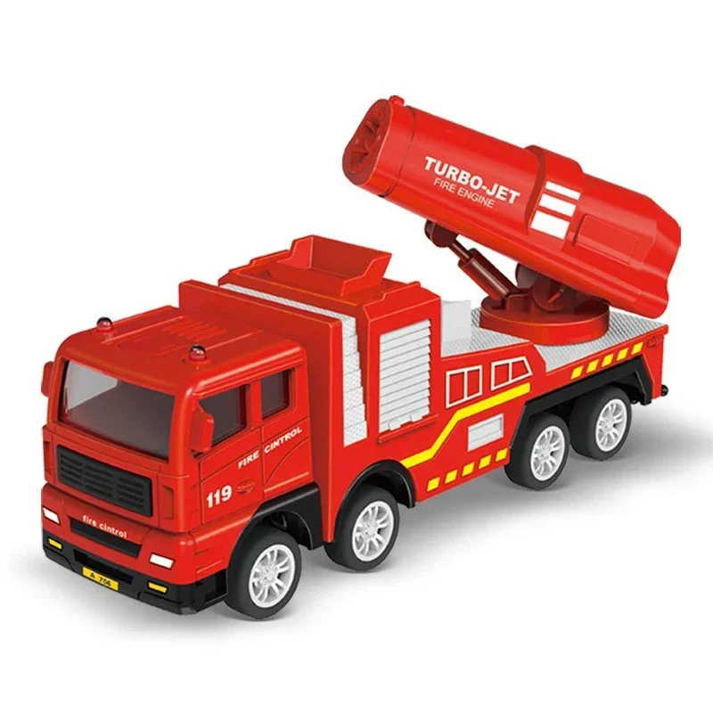 Mini coche con motor de bomberos extraíble, juguetes, juego de construcción, camiones, combate, emergencia, vehículos de ingeniería inercial, juguete para niños, regalos