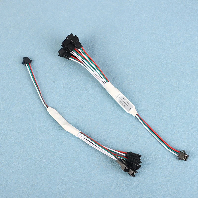 ミニttl信号増幅器,ws2811,ws2812b,3ピン,アドレス指定可能なrgb,LEDストリップ,ストリングモジュール,1〜4, 8,dc 5-24v