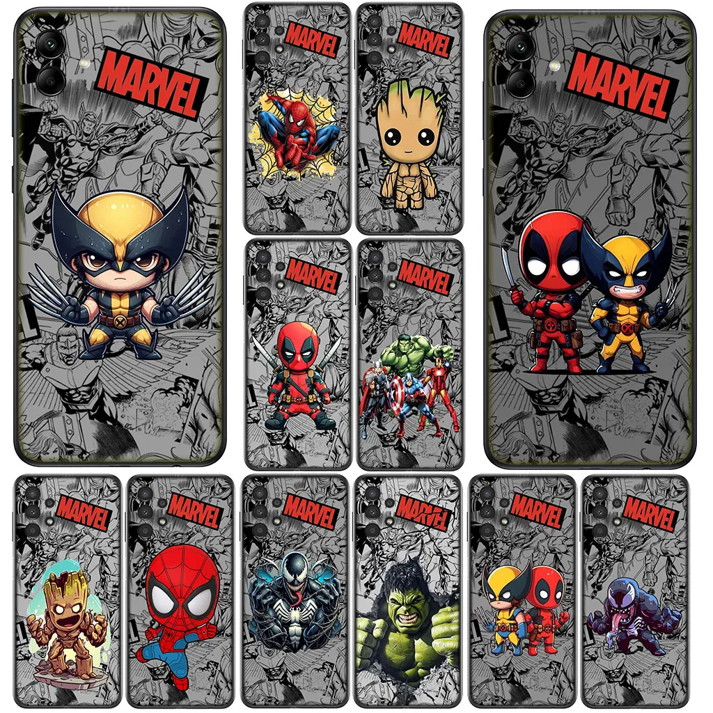 Чехол для телефона с наклейкой «Человек-паук Marvel» Deadpool для OPPO A18 A80 A40 A60 A38 A79 A15 A16 A17 A58 A78 A57 A53 A40M