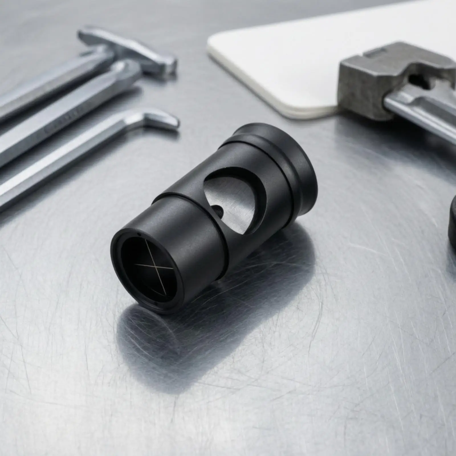 Telescope Collimator Eyepiece 1.25 Inch for Newtonian Reflector Astronomy Gear with Crosshair Guide and Protective Cap