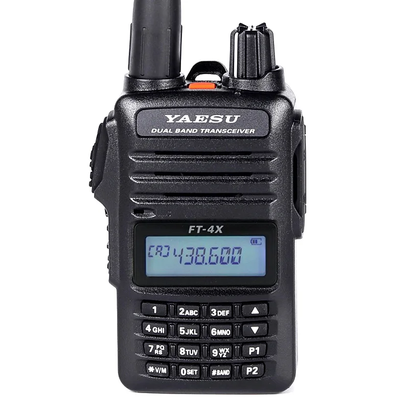 YAESU FT-4XR 5W 3KM VHF UHF Radio Dual Band Transceiver Walkie Talkie Outdoor