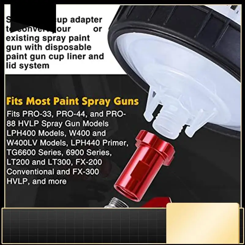 

Spraygun Cup Adapter Replacement Female Adapter With 16Mm, 1.5Mm Thread Spray Gunpaint Cup Adapter Fits PRO-33, PRO-44And PRO-88