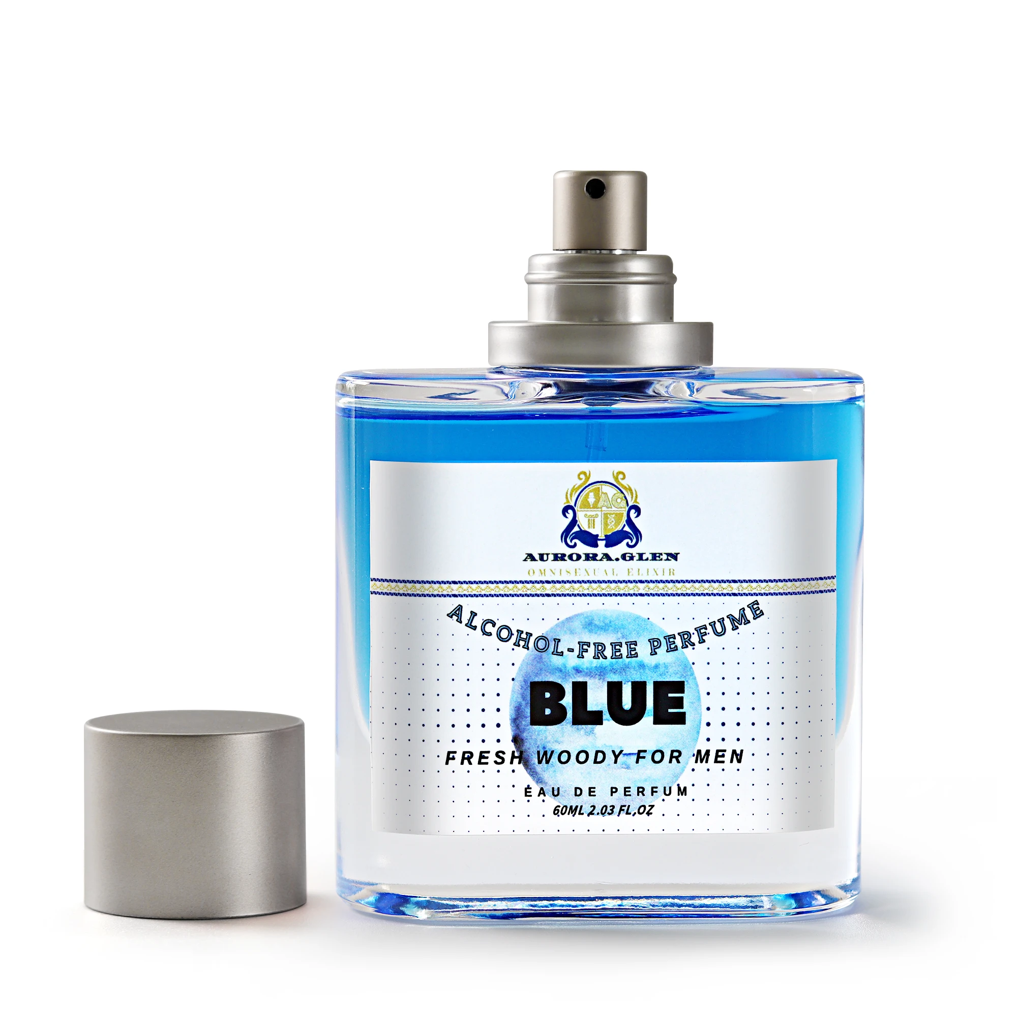 

Blue Men's Fresh Woody Cologne Alcohol-Free Perfume Long Lasting Lemon Sandalwood Vetiver Popular Men's Fragrance Daily Wear
