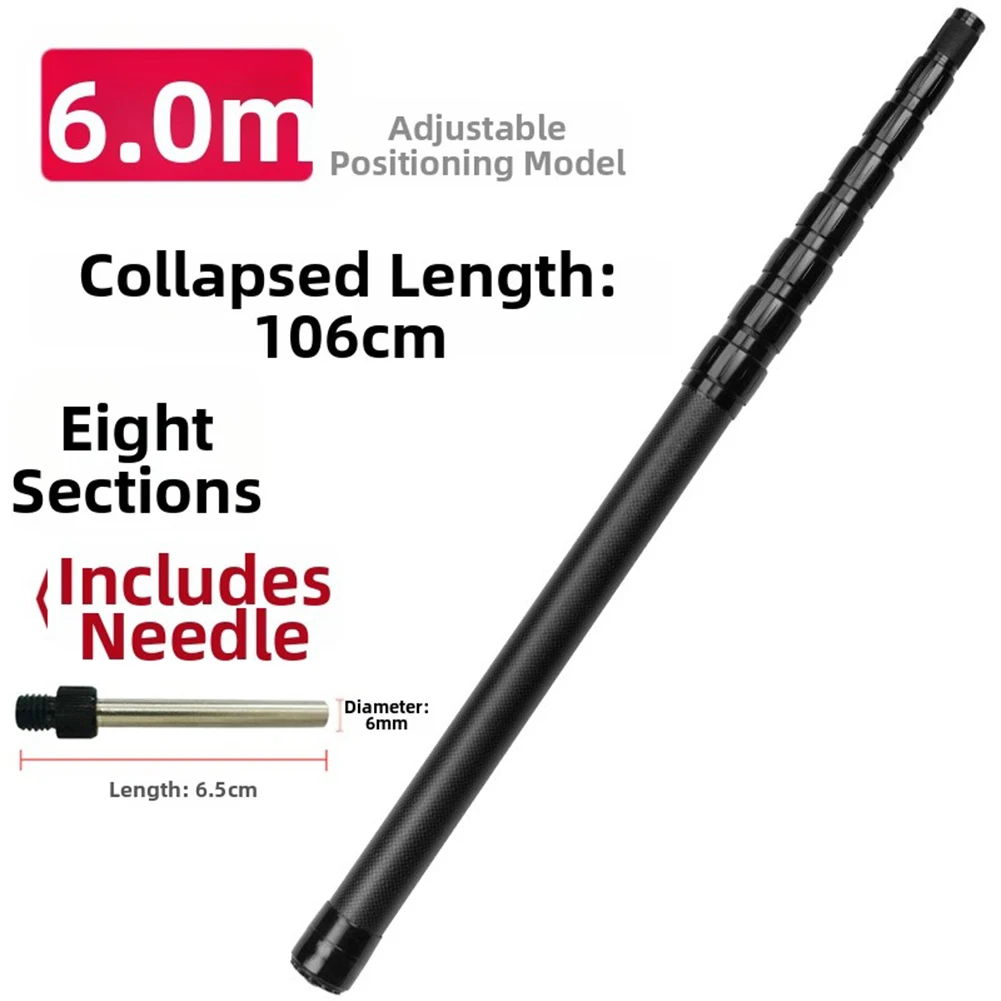 

1pcs Carbon Fiber Tarp Poles Camping Canopy Shelter Awning Tent Poles Adjustable Rod Tent Accessories