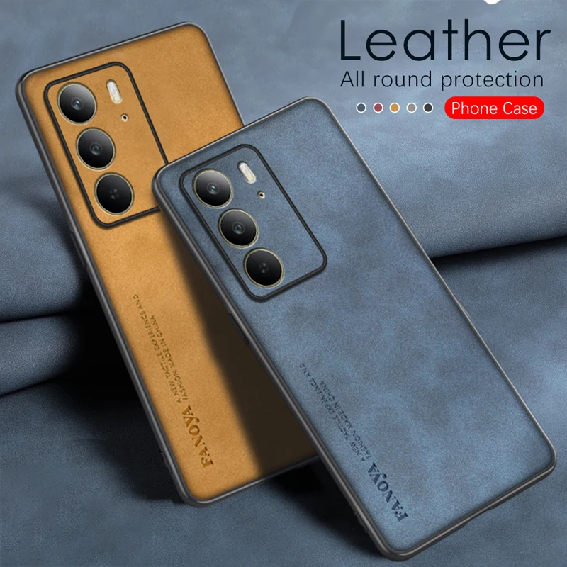 

Leather Case for Oppo Realme C75 4G C 75 Silicone Protection Hard Shockproof Frosted Full Camera Phone Cover OppoRealmeC75 Shell