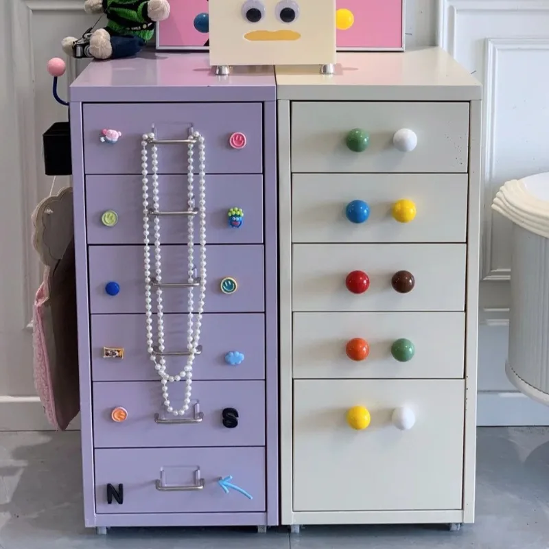 

Drawer Type Cabinet Iron Cabinets Multifunctional Accessory Storage Box Large Organizer Boxes with Wheels Organizers Furniture