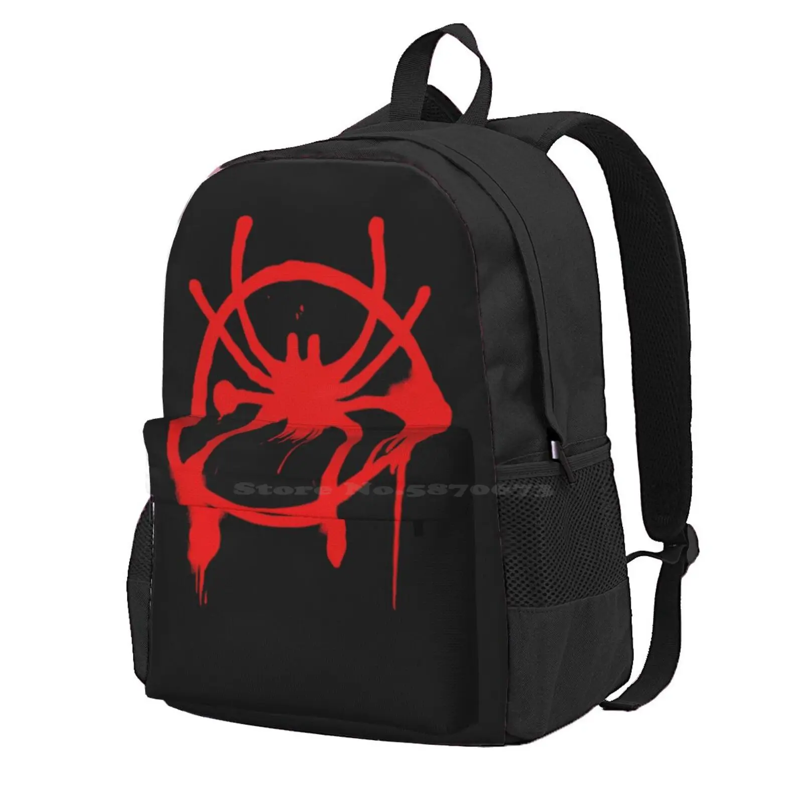 Miles Morales Into The Spider-Verse Logo Hot Sale Schoolbag Backpack Fashion Bags Into The Spiderverse Into The Spider Verse