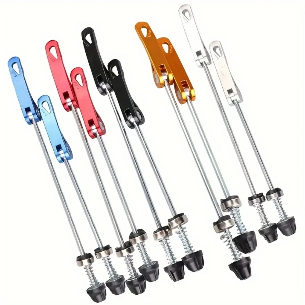 2 Stück Fahrrad-Schnellspanner-Hebel, einfach zu verwenden für Rennräder und Mountainbikes, Vorder- und Hinterräder, kompatible Fahrrad-Hardware