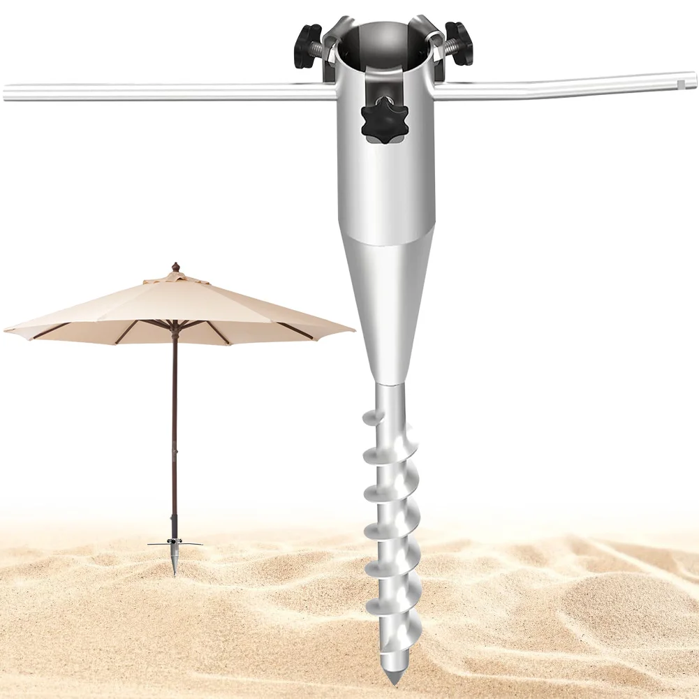 

Beach Umbrella Sand Anchor No Dig Portable Umbrella Anchor Base Beach Sand Ground Anchor for Patio Umbrella Base