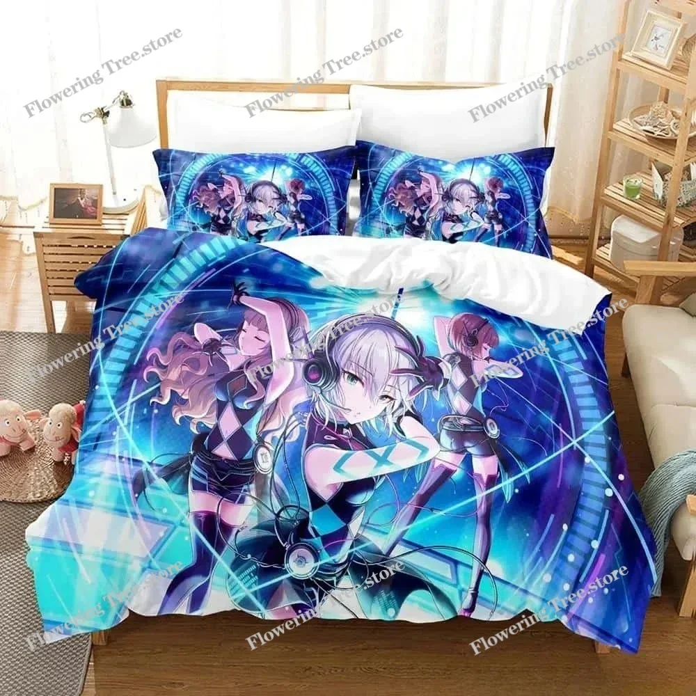 THE iDOLM@STER Cinderella Girls Starlight Stage Bedding Set 3D Printed Anime three-piece set Adult Kid Bedroom Duvet cover Sets