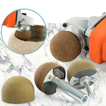 대리석 조약돌 내부 원형 돌 조각 내부 구멍 다이아몬드 브레이징 연마 휠 버섯 그라인딩 헤드