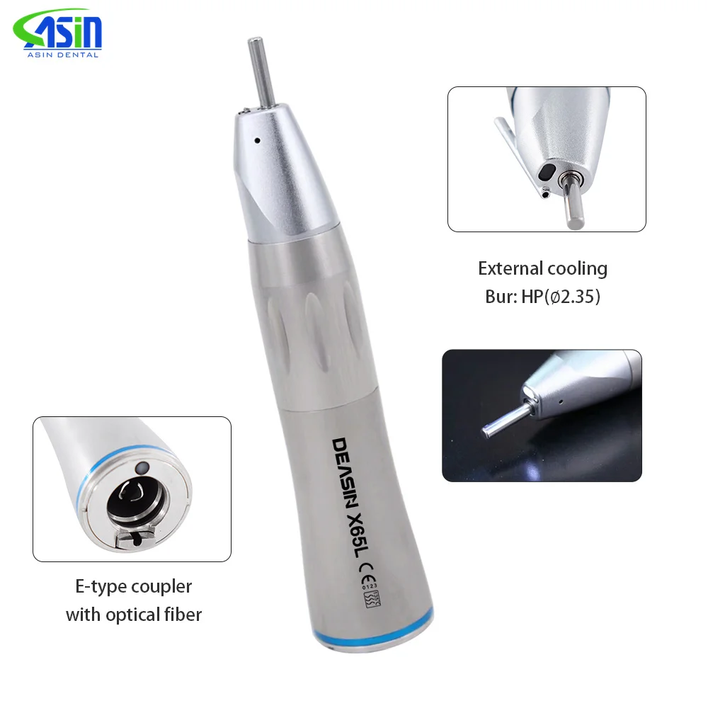 

Dental blue ring 1:1 Fiber optic surgical straight handpiece SG65L with external Irrigation for dentistry equipmen