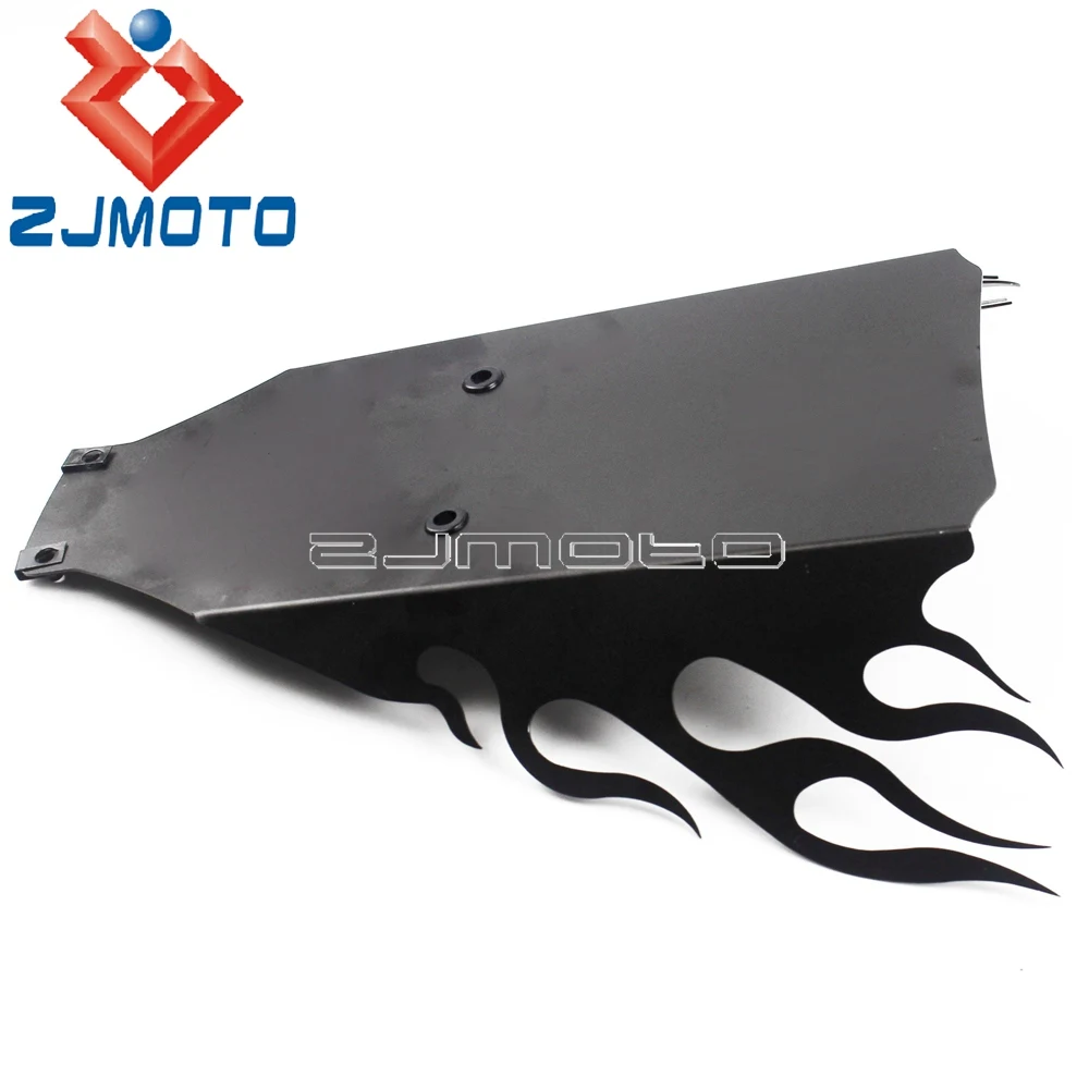 Aluminum Lower Belly Pan Cover Motorcycle Fire Flame Cowl Under Wing Chassis Guard Shield For Suzuki Hayabusa GSX 1300R 1999-07