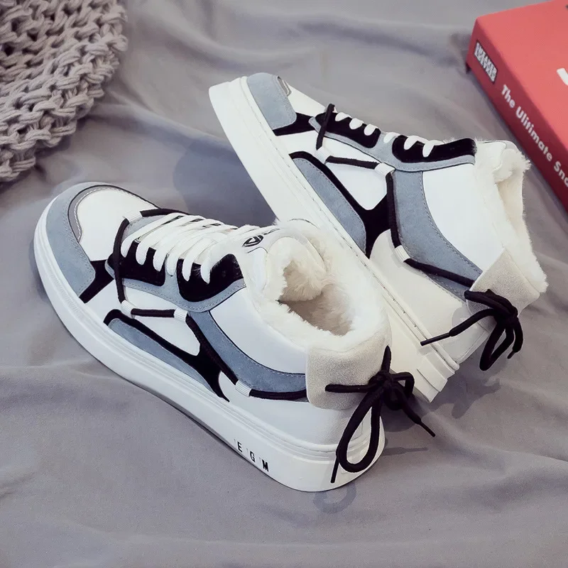 

Мужская зимняя парусиновая обувь, мужские зимние ботинки на высокой платформе со шнуровкой, модные уличные походные ботинки