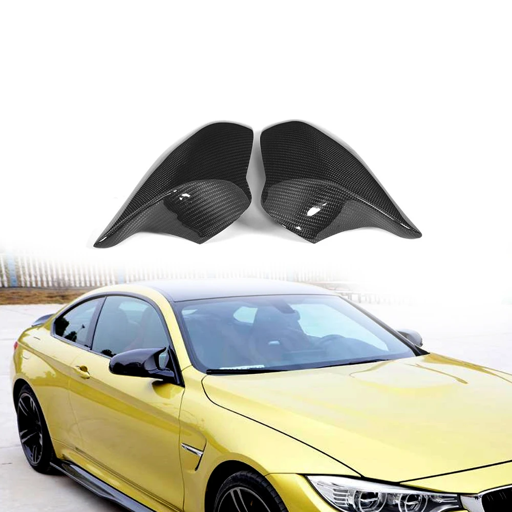 

ATV&UTVReplacement Real Carbon Fiber Side Mirror Cover for BMW F80 M3 F82 M4 2014 - 2018 LHD