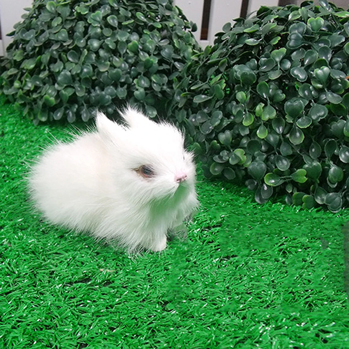 

Simulated Rabbit Ornament Miniature Bunny Model Lifelike Toy White Toys Simulation