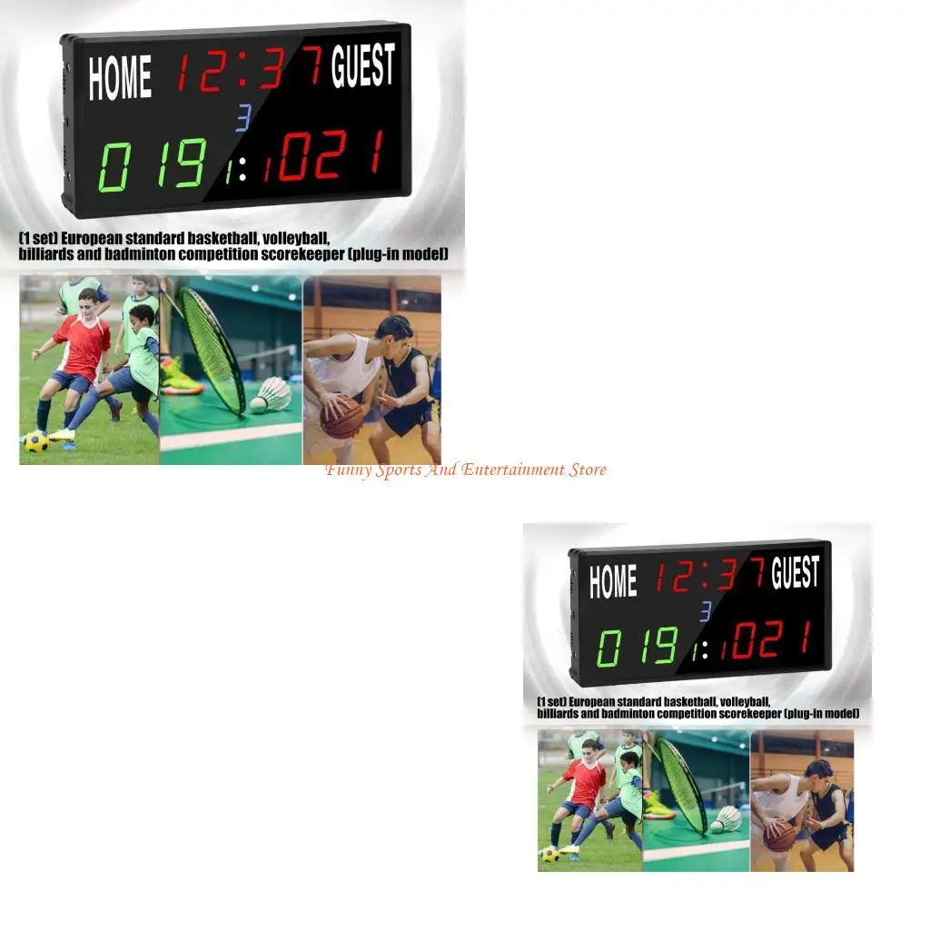 

C4DE Отображение времени обратного отсчета Электронное табло Светодиодный электронный счетчик очков