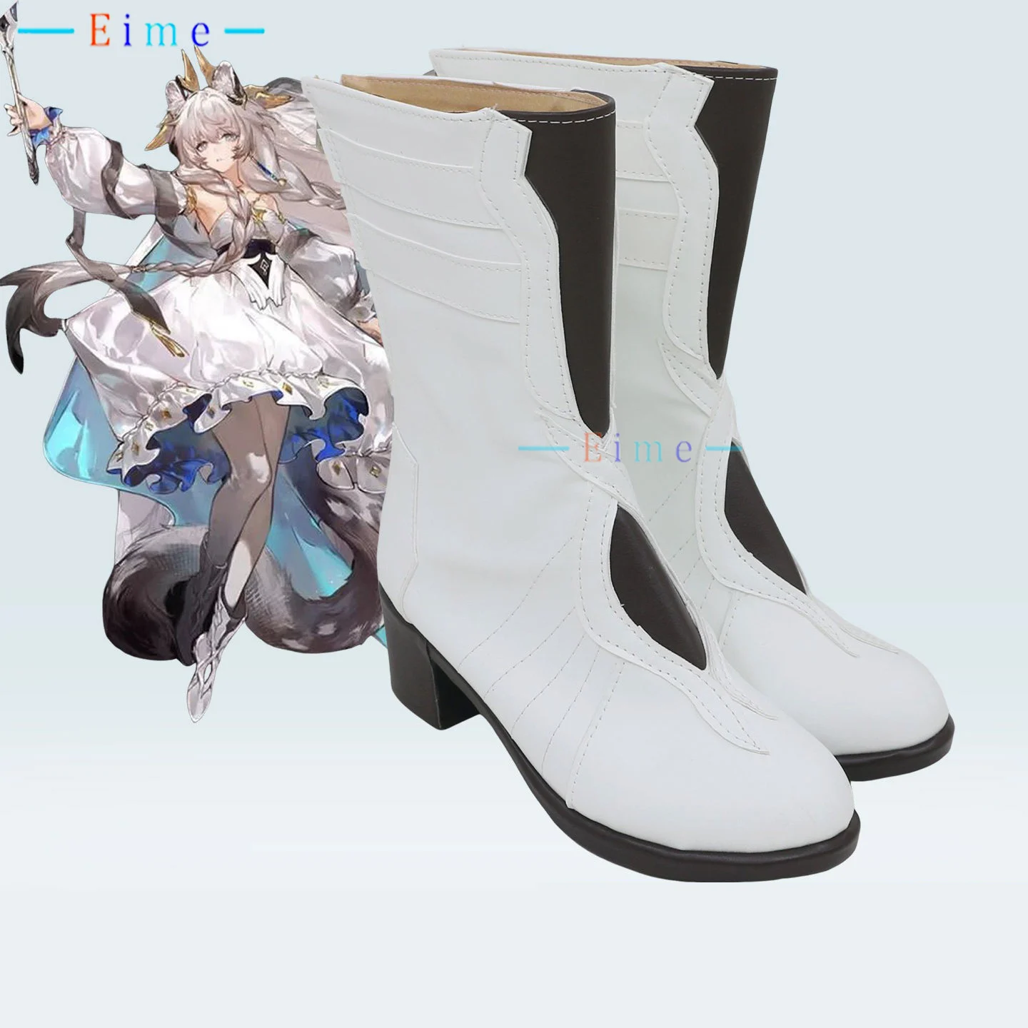 

Arknights Pramanix The Prerita Cosplay Shoes Big Size PU Leather Shoes Anime Cosplay Props Halloween Carnival Boots Custom Made