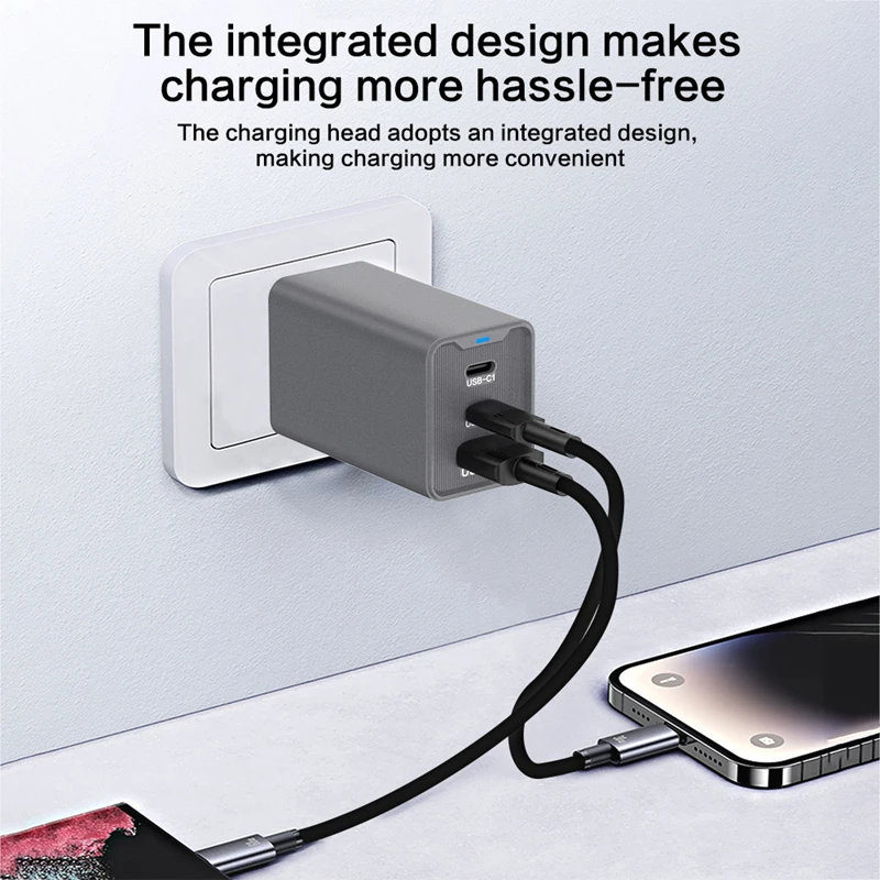 Lenovo 120W Ladegerät Dual-Port PD Adapter Schnellladestation für Smartphone Universal EU US UK Stecker Wandladegerät – Detail 3