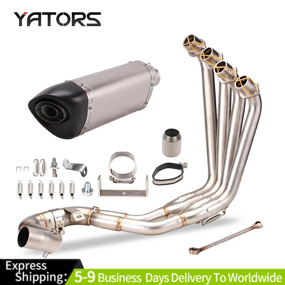 

For Honda CB650R CB650F CBR650R CBR650F 2014-2023 Full Exhaust Pipe Muffler Tips Exhaust Systems